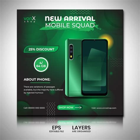 Premium Vector Mobile Phone Sale Banner Media Post Design Template