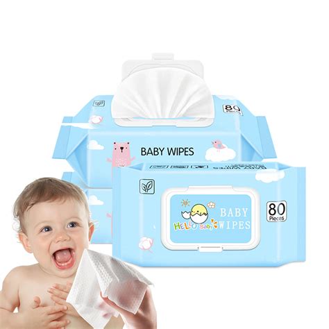 Flushable Baby Wet Wipes Biodegradable, Oem Wipes Wet For Baby | V-care