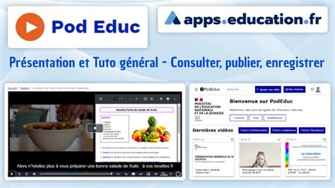 Podeduc Formation Tutoriel Pod Educ Apps Education Fr Pr S