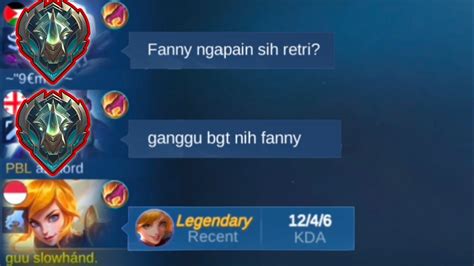 Solo Rank Di Epic Gak Boleh Pake Fanny Mobile Legends Youtube