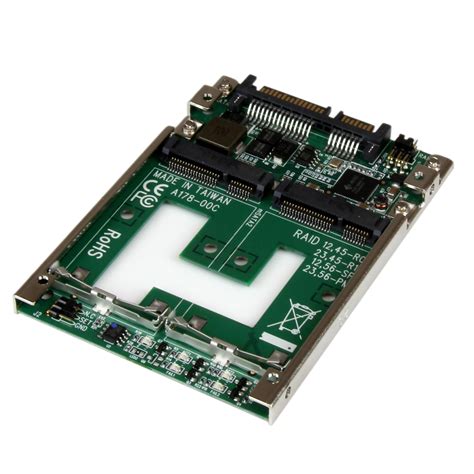 Startech Dual Msata Ssd To Inch Sata Adapter With Raid And Mm Open