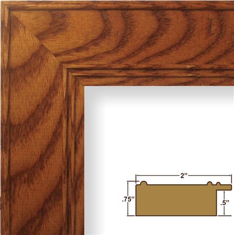 12x27 Picture Poster Frame Wood Grain Finish 2 Wide