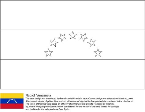 Venezuela Flag Coloring Page - Free Printable Coloring Pages for Kids