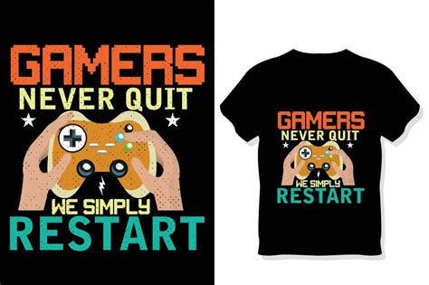 Funny gaming T-shirt vector 23810288 Vector Art at Vecteezy