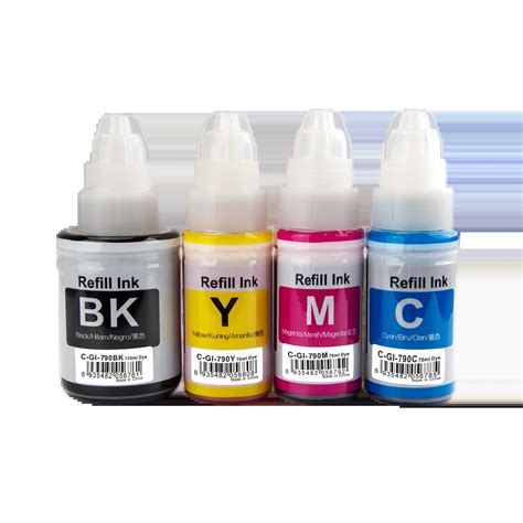 Premium Dye Refill Ink For Canon Gi 790 Pixma G1000 G1010 G2000 G2002