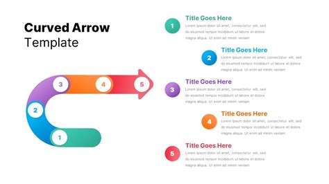 Curved Arrows Template Slidebazaar