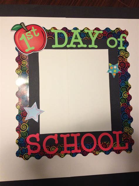 I Take A Picture Of My Kids Using The First Day Of School Frame And