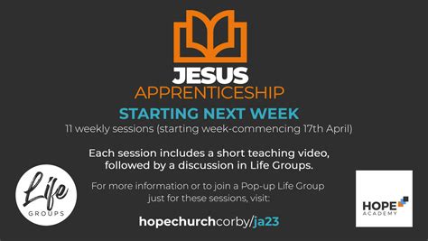 Jesus Apprenticeship 23 Hope Church Corby