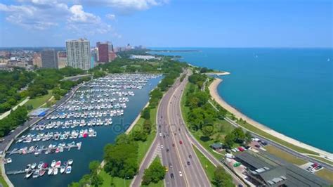 Diversey Harbor Chicago 4k 60p — Stock Video © Felixtm 164115546