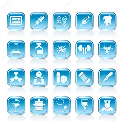 Healthcare Medicine And Hospital Icons Stock Vector By ©stoyanh 9810662