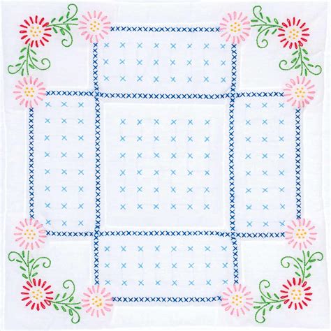 Shades Of Blue 18″ Quilt Blocks Jack Dempsey Needle Art