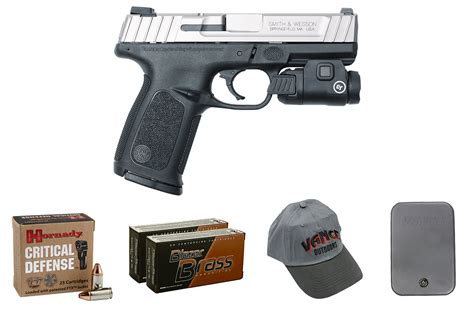 Smith And Wesson Sd9 Ve 9mm Pistol With Crimson Trace Tactical Light And