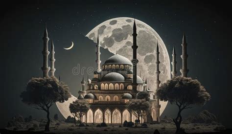 Blue Mosque City Blue Mosque Stock Illustration Illustration Of City