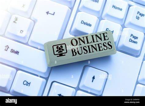 Konzeptunterschrift Online Business Business Showcase Kommerzielle