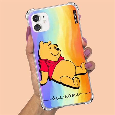 Capa Capinha De Celular Personalizada Anti Impacto Nome Ursinho