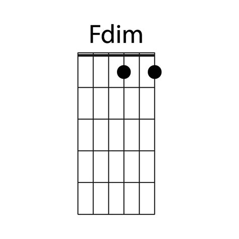 Fdim Guitar Chord Icon Vector 39654302 Vector Art At Vecteezy