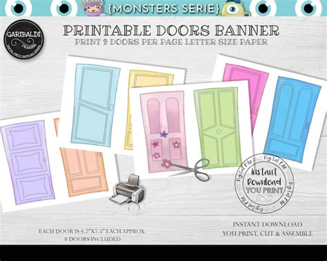 Monsters Inc Door Template