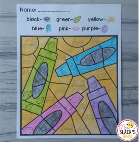 Color Code Activity Sheets