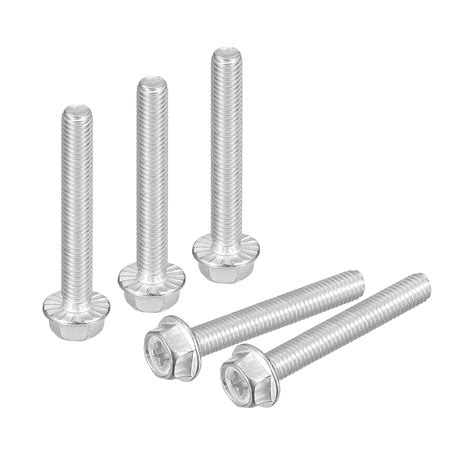 M X Mm Phillips Hex Head Flange Bolts Pack Stainless Steel