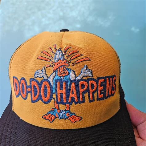 Vintage Trucker Hat Dodo Happens Snapback Made In Depop