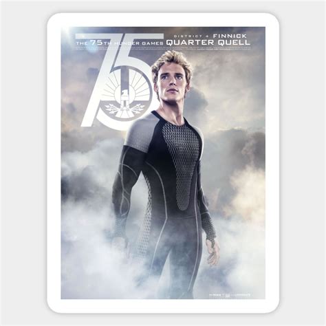 Finnick Odair Hunger Games Quarter Quell Sticker Finnick In