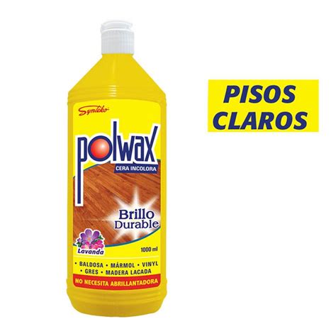 Cera Para Pisos Amarilla Polwax 1 Lt