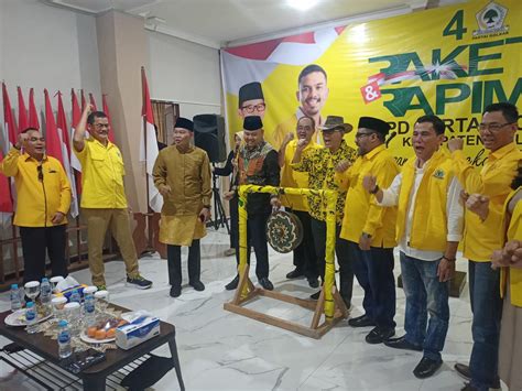 Rakerda Dan Rapimda Dpd Golkar Melawi Dibuka Bupati Dadi Wartamelawi