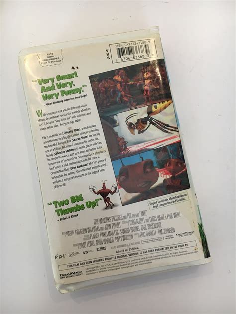 ANTZ VHS Vintage 1999 Dreamworks Kids Movie Ant Movie | Etsy