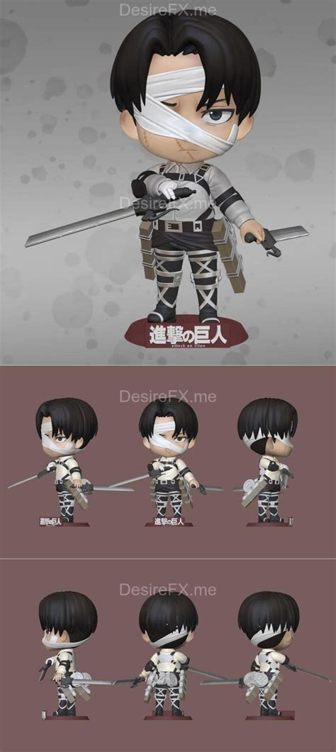 Desire Fx D Models Levi Ackerman Shingeki No Kyojin D Print Model Stl