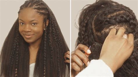 Braids In Front Weave In Back Hairstyles Easy Braid Haristyles