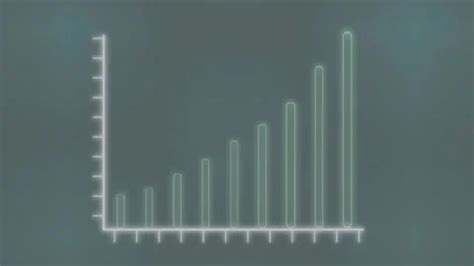 Abstract Neon Bar Graph Animated On A Da Stock Video Pond5