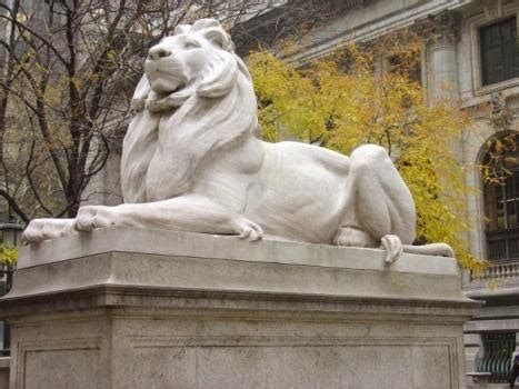 Timely Wisdom: New York Public Library Lions - "Patience" and "Fortitude"