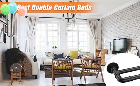 Industrial Curtain Rods Heavy Duty Industrial Double Curtain Rods