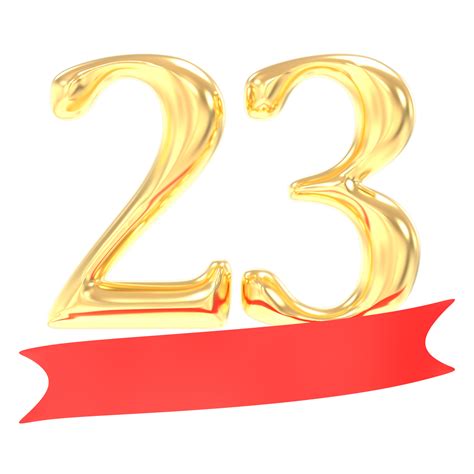 anniversary  number gold  red  rendering  png