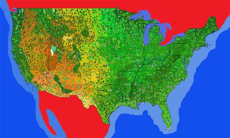 Contiguous United States Of America By Badgercheese1994 On Deviantart