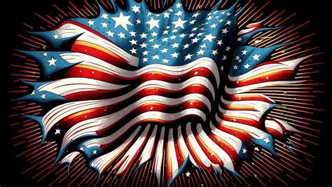 American Flag Abstract Digital Art by Scott Hawkins - Fine Art America