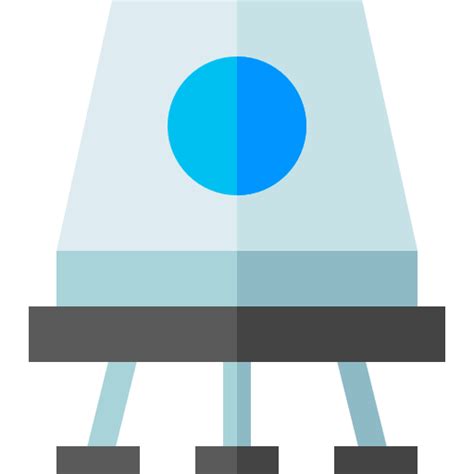 Space Capsule Basic Straight Flat Icon