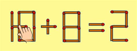 8초 안에 성냥을 1개를 옮겨 식을 완성해주세요 정답을 맞히면 전세계 상위 1 입니다 정답 바로 확인하기 사진