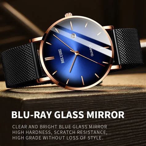 Dropshipping Mens Watches Top Brand Luxury Slim Steel Mesh Quartz Watch