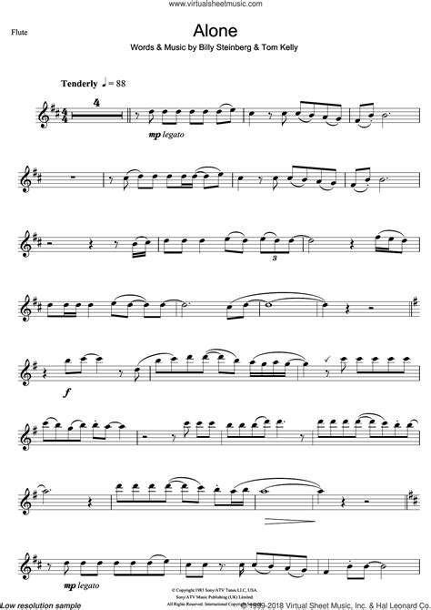 Alone Sheet Music For Flute Solo Pdf