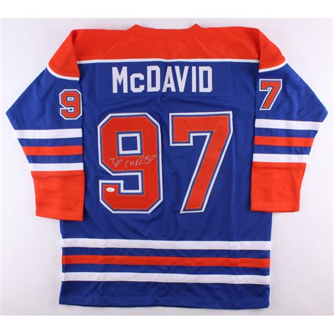 Connor Mcdavid Signed Oilers Jersey Jsa Hologram Pristine Auction