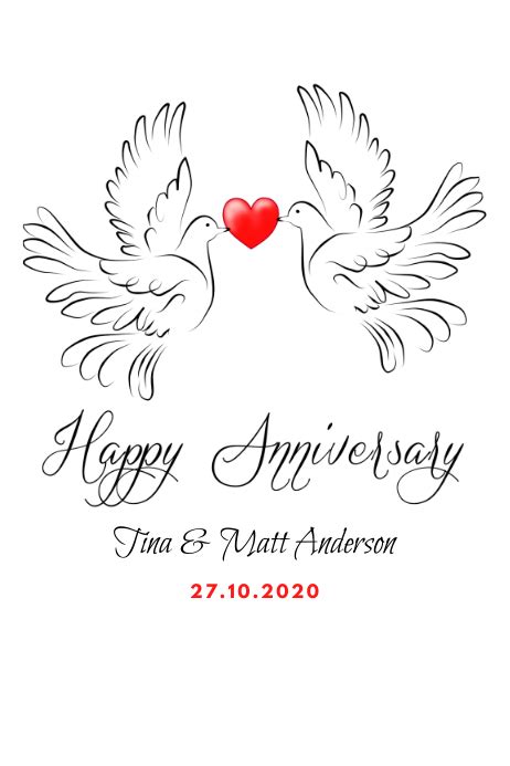 Happy Anniversary Poster Template | PosterMyWall