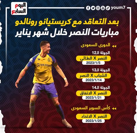 تعرف على مباريات النصر السعودي في يناير بعد التعاقد مع رونالدو إنفو