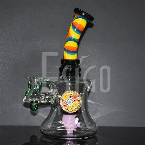 Esigo Mix Colors Dab Rig Wig Wag Water Pipe With Padent China Glass Pipe And Smoking Pipe Price