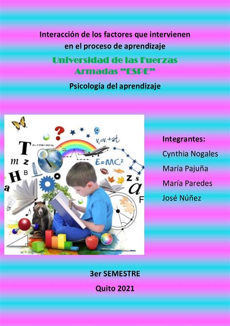 Calam O Factores Que Intervienen En El Aprendizaje