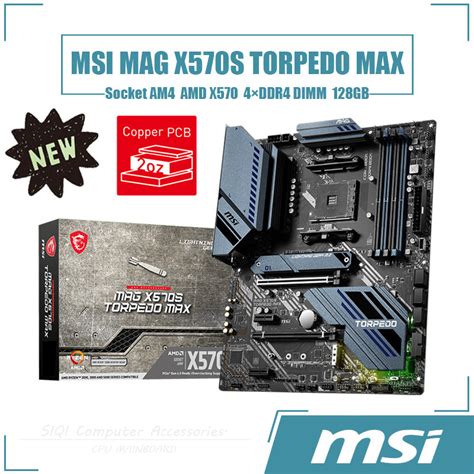 [ใหม่] Msi MAG X570S TORPEDO MAX เมนบอร์ด 4xDDR4 DIMM ซ็อกเก็ต AM4 AMD ...