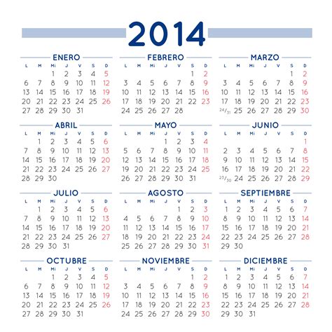 Calendario Vectorial Gratuito Para El Año 2014 Desfaziendo