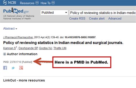 Search By PMID PMID PubMed ID LibGuides At St John Fisher University