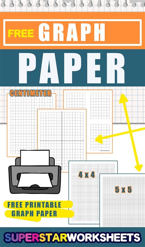 Free Printable Graph Paper With A Variety Of Grid Sizes Find 1 4 Inch 4x4 Graph Paper 1 5