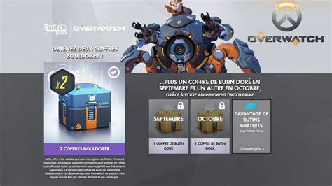 Overwatch skins Légendaires et loot Bouldozer offerts pour tous les